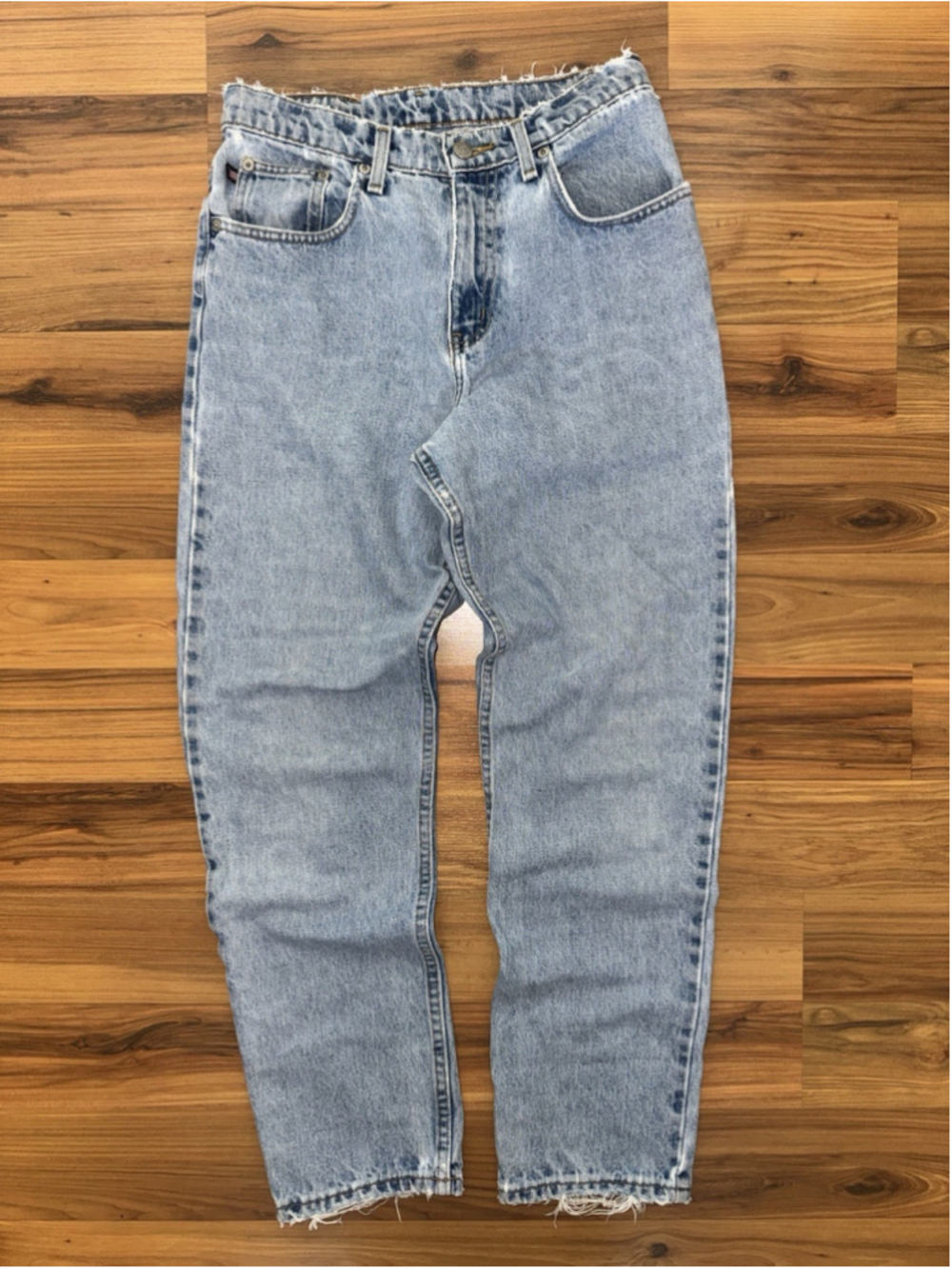 Vintage 90s Polo Ralph Lauren Jeans 6x28 Distressed Light Wash Relaxed Fit USA
